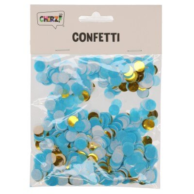 Confetti - babyshower - blauw/goud - jongen