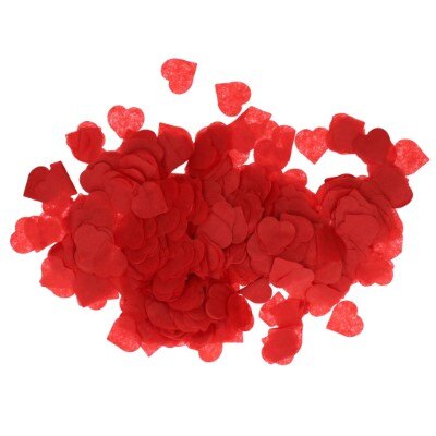 Confetti - hartjes - rood