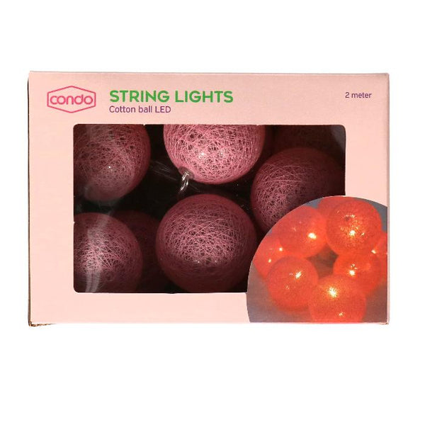 GuirLED - Lichtsnoer met bolletjes, katoen, led, USB, draadloze afstandsbediening, nachtlampje voor baby's 2 uur, netadapter dual USB 2 A inbegrepen, 4 intensiteiten, 24 ballen 2,4 m, prinses