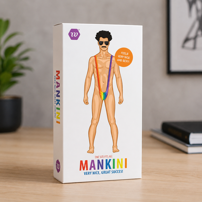Mankini regenboog one size