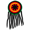 Hoed met rasta meerkleurig