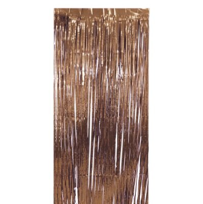Deurgordijn - folie - goud/bruin - 80 x 180cm
