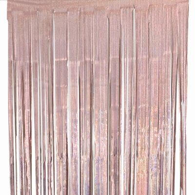Deurgordijn - folie - holografisch - roze/blauw - 80 x 180cm