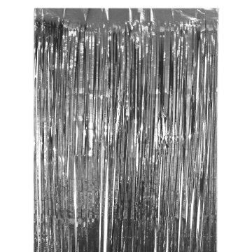Deurgordijn - folie - zilver - 80cm x 180cm