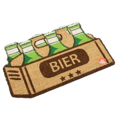 Deurmat - Bier - bruin/groen