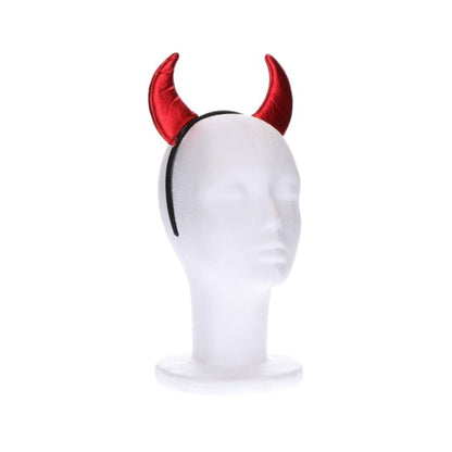 Diadeem - Halloweeen - duiveloren - zwart/rood