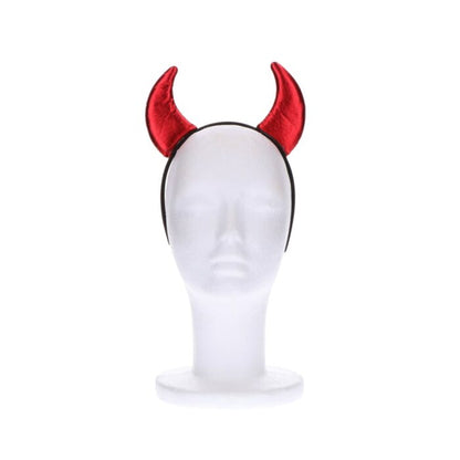 Diadeem - Halloweeen - duiveloren - zwart/rood