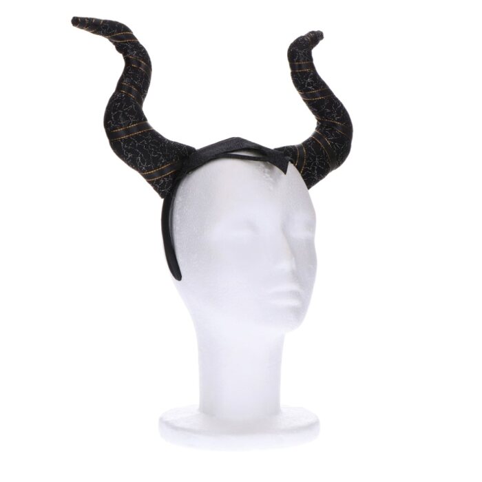 Diadeem - Halloween - horens - zwart