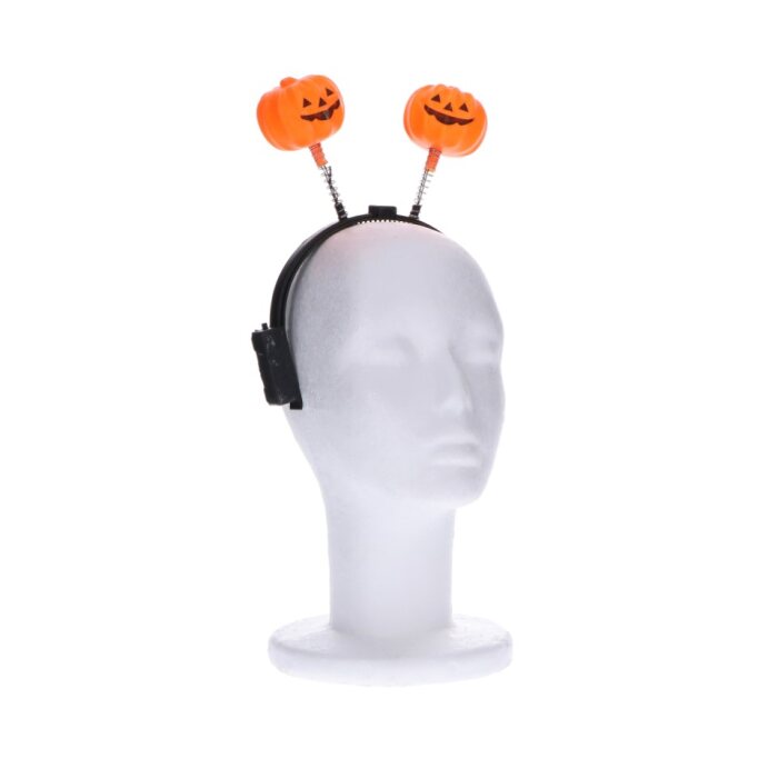 Diadeem - Halloween - pompoen met licht