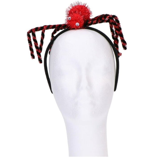 Diadeem - Halloween - spin - zwart/rood