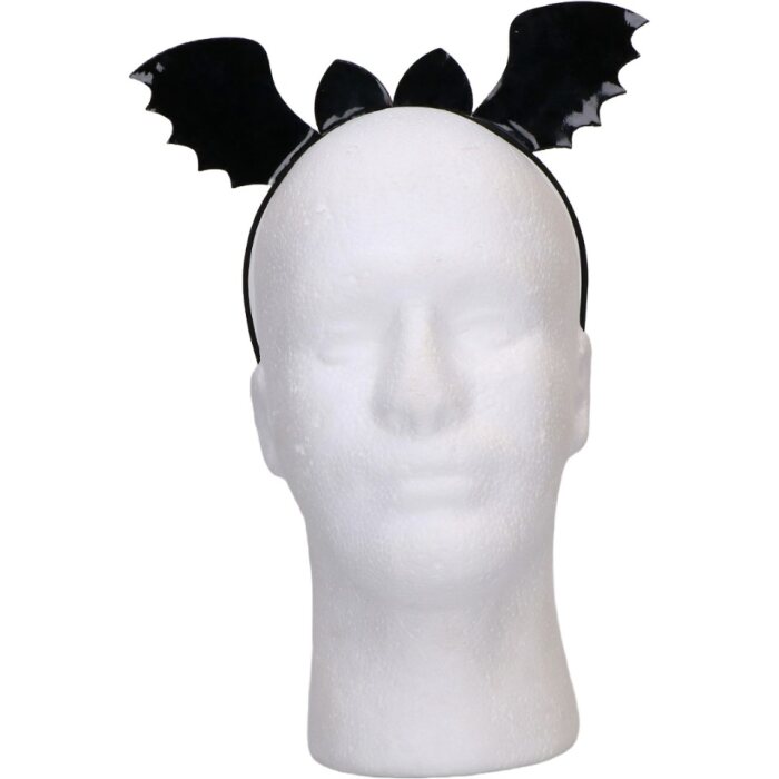 Diadeem - Halloween - vleermuis - zwart