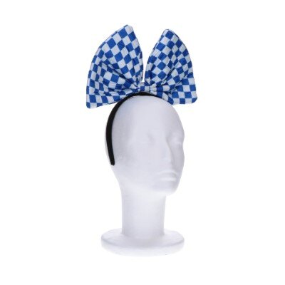 Diadeem - Oktoberfest - strik - blauw/wit