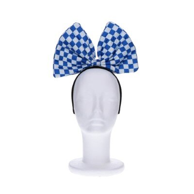 Diadeem - Oktoberfest - strik - blauw/wit