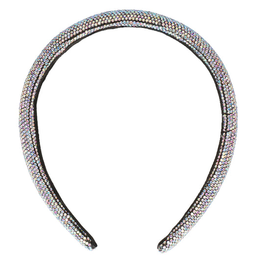 Diadeem smal glitter iriserend