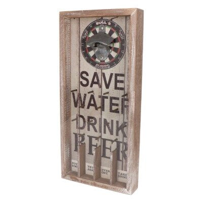 Drankspel - Save water drink beer - H 39.5cm x B 18,5cm x D 4cm