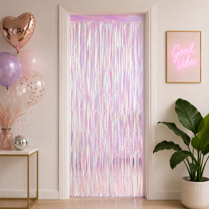 Deurgordijn folie holografisch - 80 x 180 cm