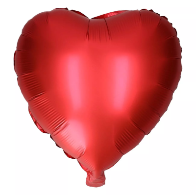 Folieballon - hart - rood - 35cm - 3 stuks