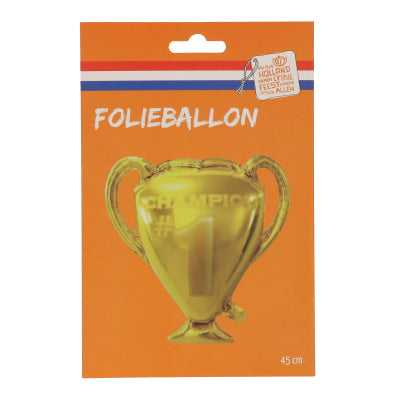 Folieballon - beker - goud - 45cm