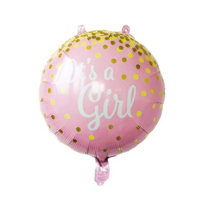 Folieballon - it's a girl - babyshower - roze - meisje - 30cm