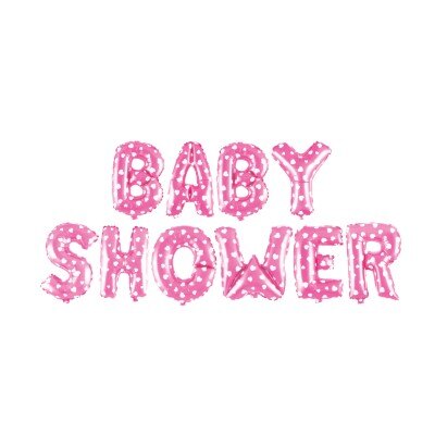Folieballonnen - slinger - Babyshower - roze - meisje - 40cm