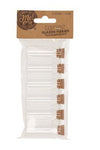 Glazen flesjes - transparant - 10ml - 6 stuks