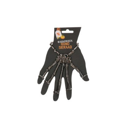 Handsieraad - Halloween - skelet - zilver