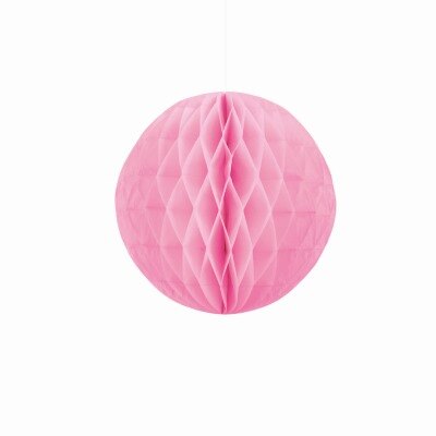 Honeycomb - papier - roze - 15cm