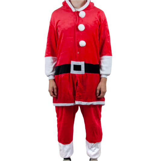 Huispak Kerstman rood/wit volwassene one size