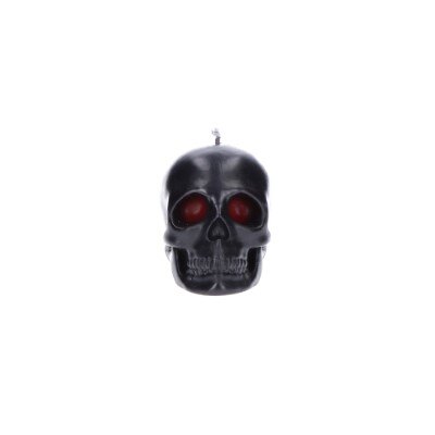 Kaars - Halloween - schedel - zwart