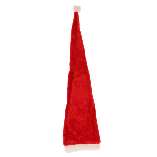 Kerstmuts - extra lang - rood/wit - 150cm