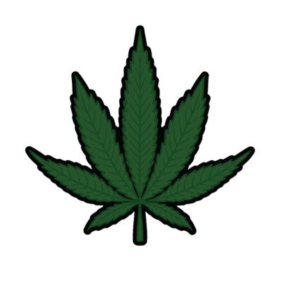 Koelkastmagneet - cannabis - groen