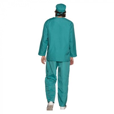 Kostuum - chirurg - blauw - heren - maat M/L
