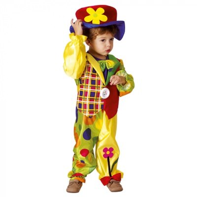 Kostuum - clown - meerkleurig - kinderen - 3-4 jaar