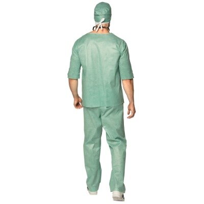 Kostuum - dokter - groen - heren - maat M/L