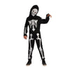 Kostuum - Halloween - skelet - jongen - zwart/wit - maat L