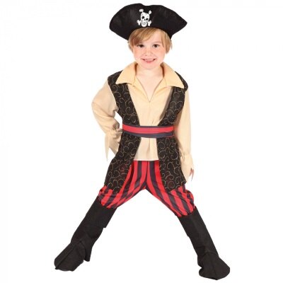 Kostuum - piraat Rocco - meerkleurig - jongen - 3-4 jaar