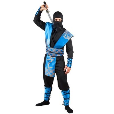 Kostuum - Royal ninja - zwart/blauw - heren - maat 54/56