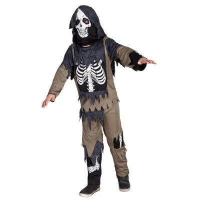Kostuum - Skeleton zombie - meerkleurig - jongen - 10-12 jaar