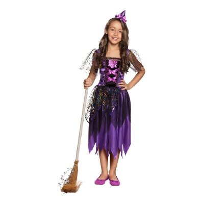 Kostuum - Twinkle Witch - zwart/paars - meisje - 10-12 jaar
