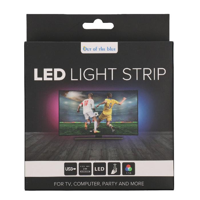 LED lichtstrip - kleur veranderd - met afstandsbediening - 2m