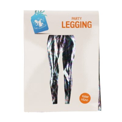 Legging - disco - metallic - meerkleurig - one size
