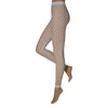 Legging - gaten - wit - maat L/XL