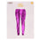 Legging - metallic - paars - one size