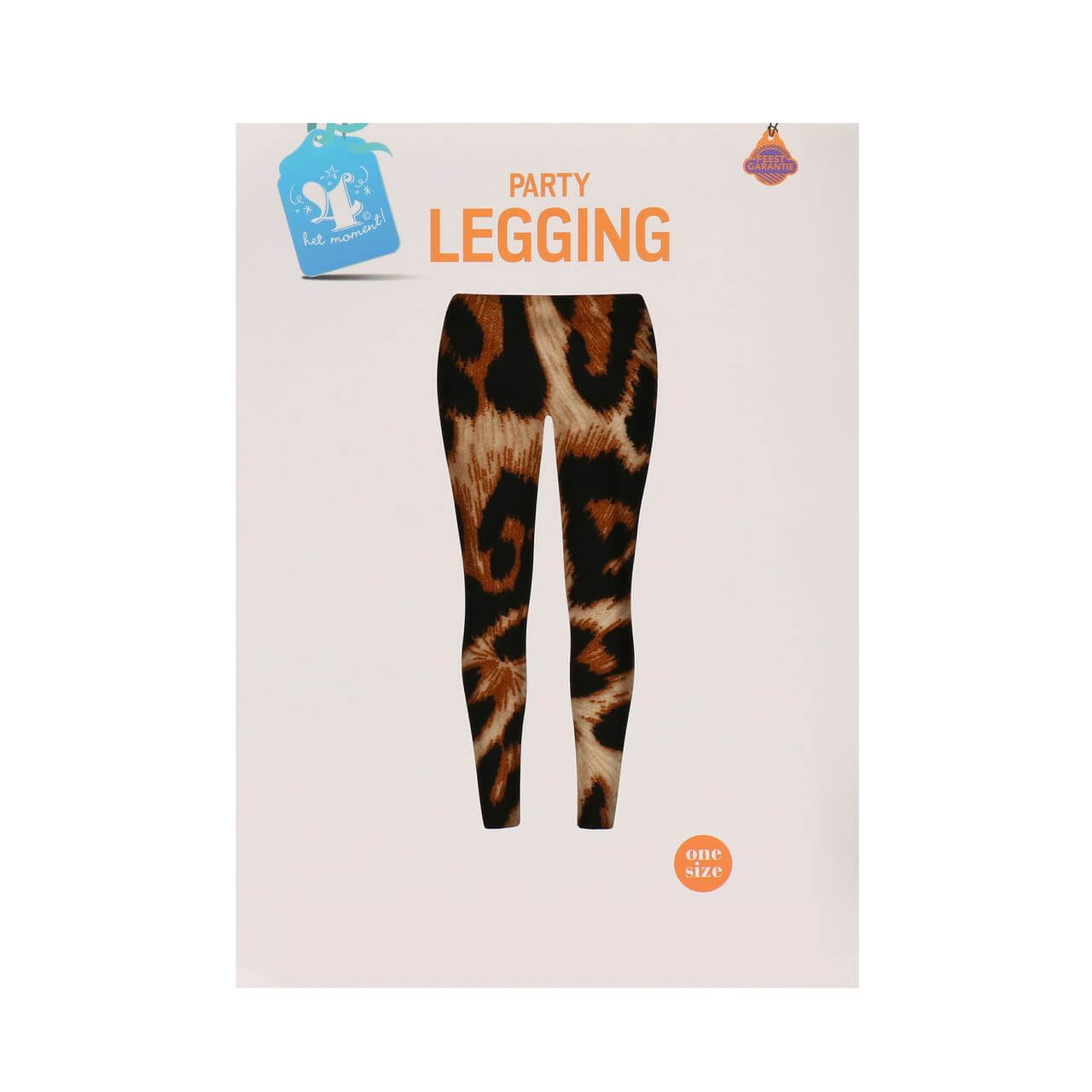 Legging - panter - bruin - one size