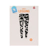 Legging - panter - wit - one size