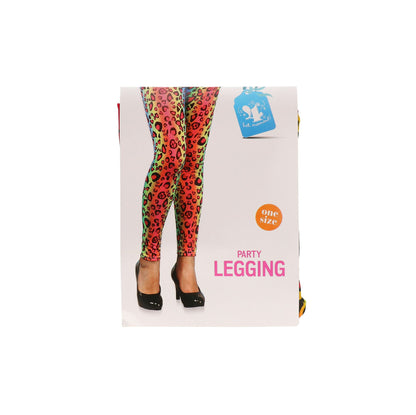 Legging regenboog panterprint - one size