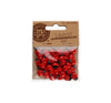 Lieveheersbeestjes - hout - rood/zwart - ca. 40 stuks