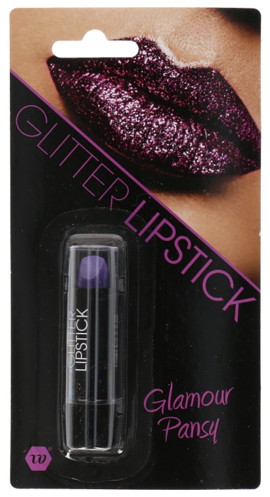 Lipstick - make-up - glitter - paars - 3,5g