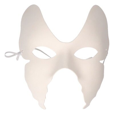 Masker - blanco - gezichtsbedekkend - vlindervorm - wit