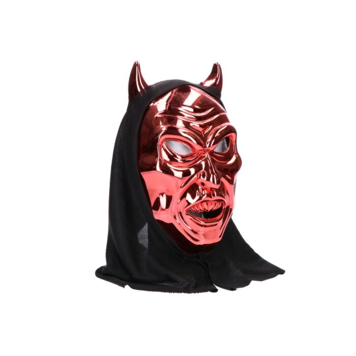 Masker - Halloween - duivel - rood/zwart